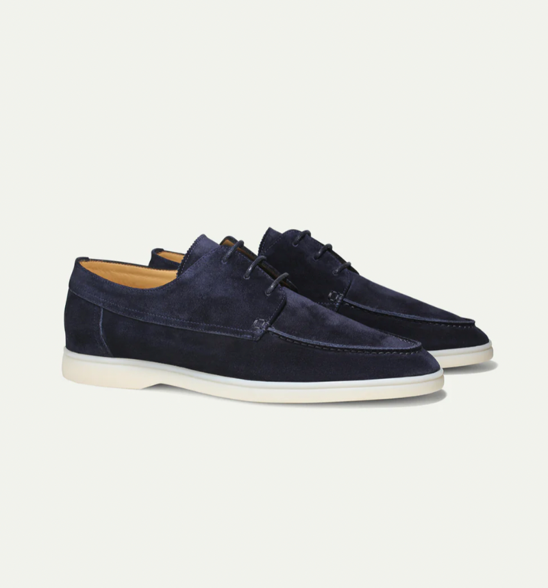 Wildleder Loafer Mit Spitze Für Männer