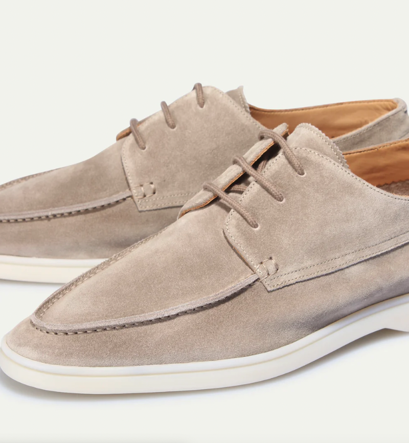 Wildleder Loafer Mit Spitze Für Männer