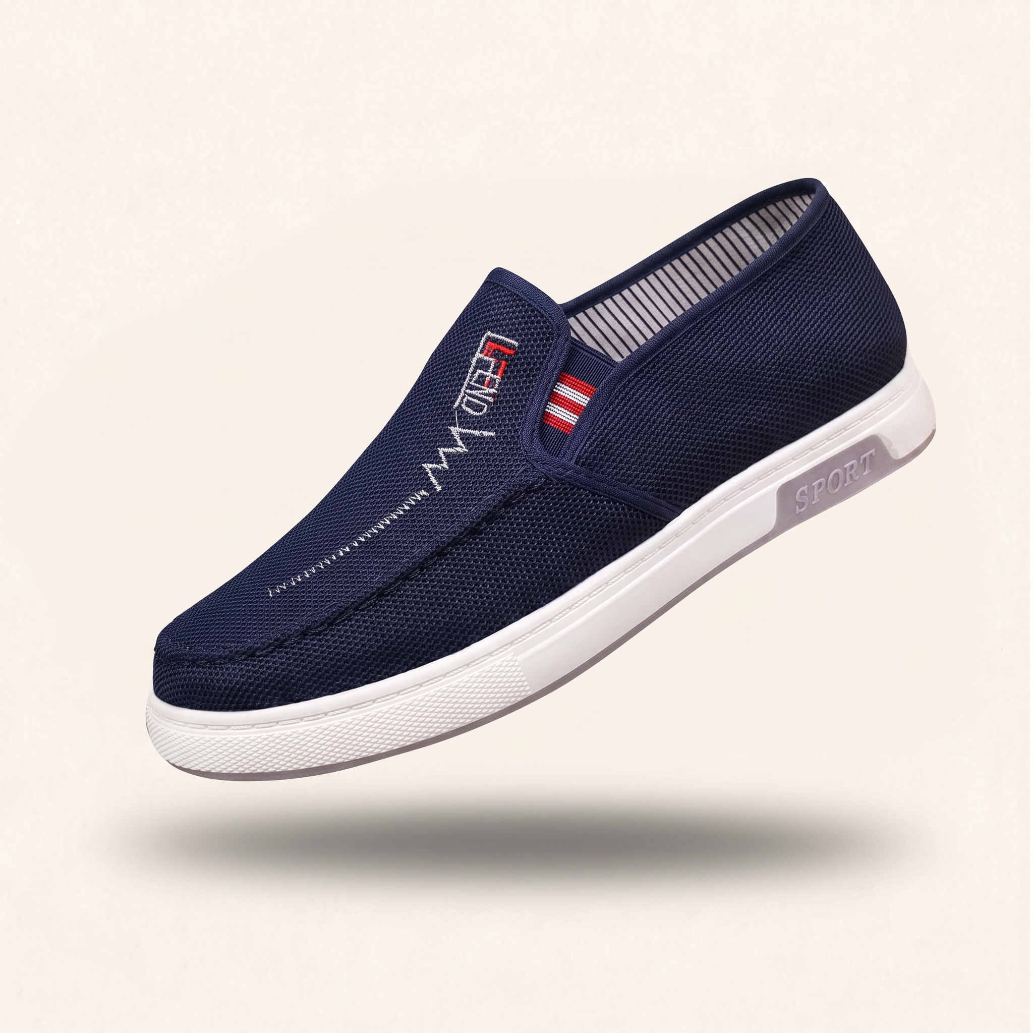 Meinemog Herren Canvas Slip-On Sneaker – Leicht & Flexibel