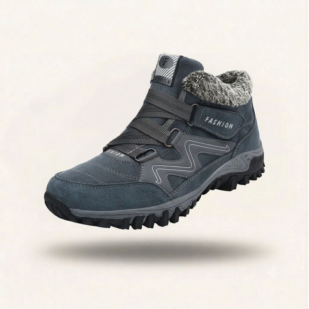 Herren Winterstiefel mit Kunstfell – Warm & Wasserdicht