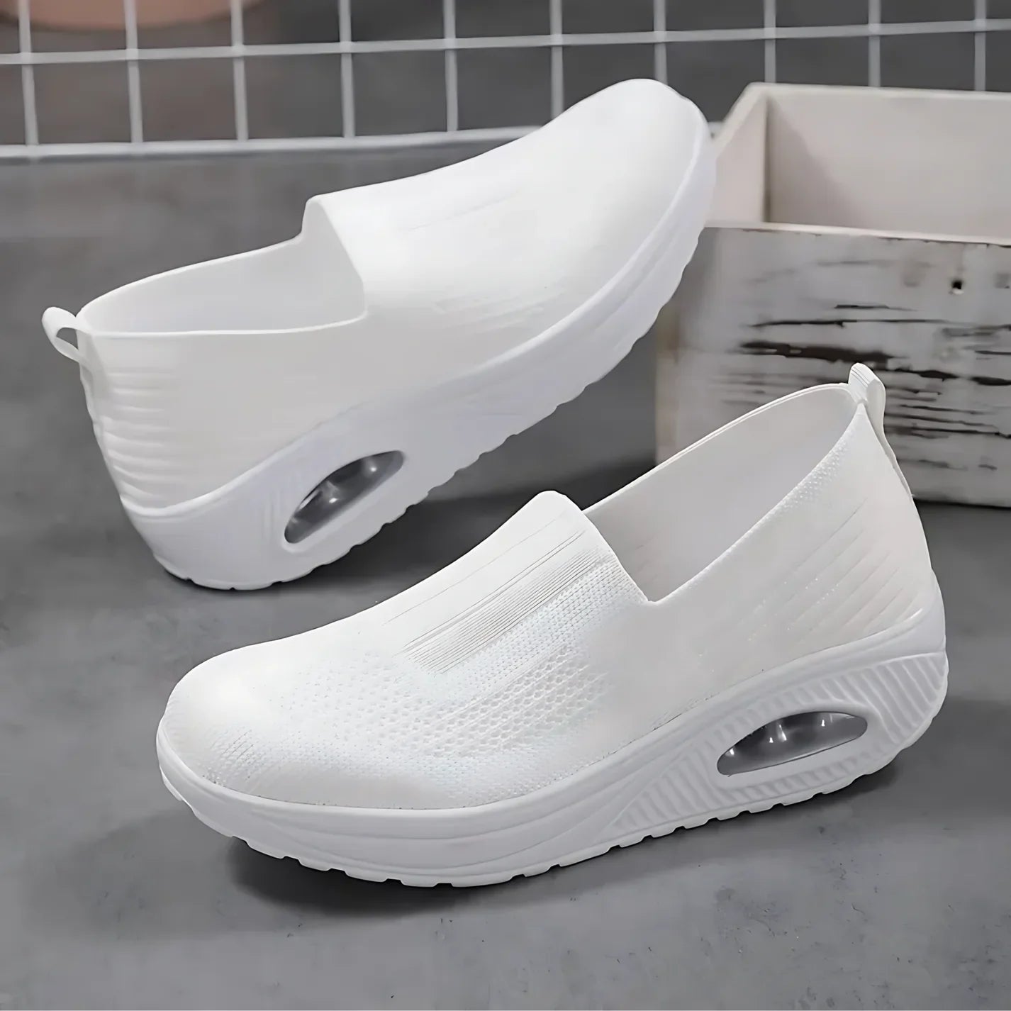 Orthopädische Schuhe zur Schmerzlinderung Damen | Dämpfende Sohle & Leichtes Reinschlüpfen