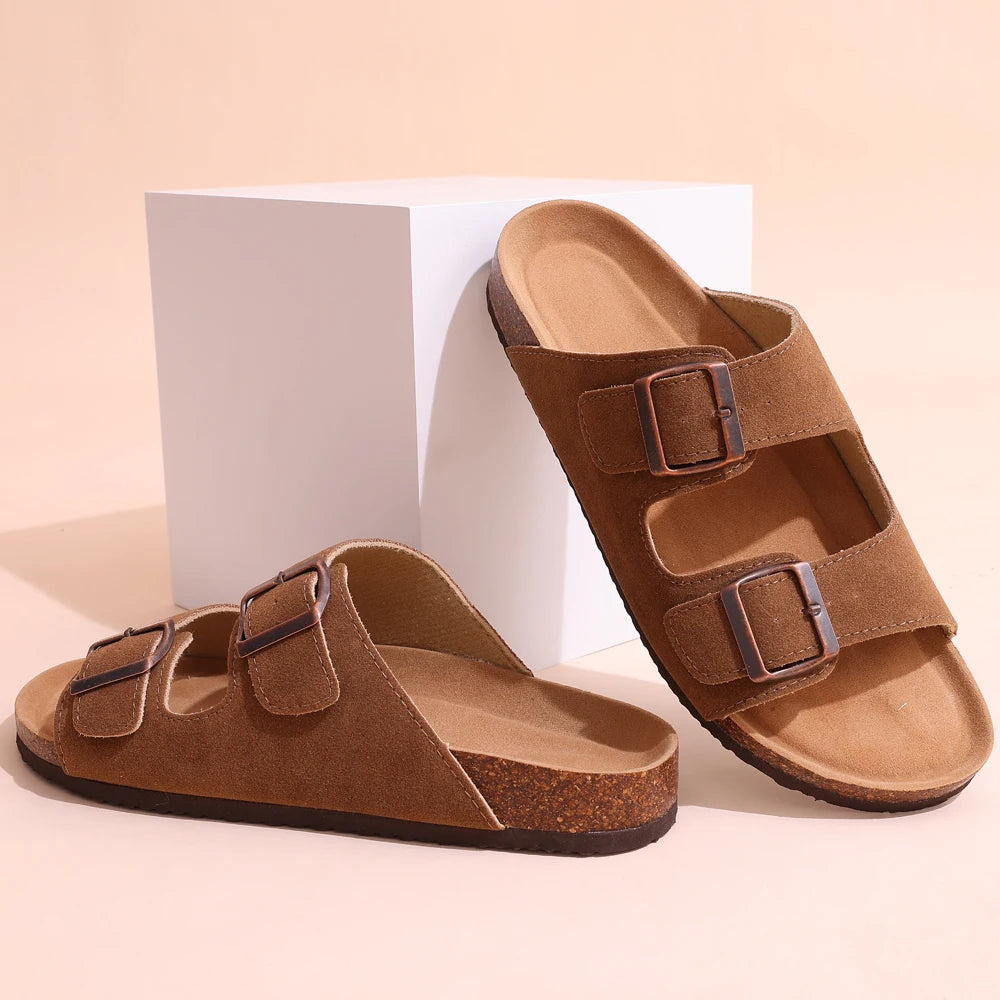 Comwarm Kork-Sandalen Unisex – Weich, Rutschfest & Sommerlich