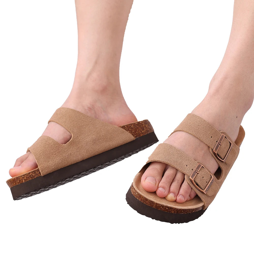 Comwarm Kork-Sandalen Unisex – Weich, Rutschfest & Sommerlich