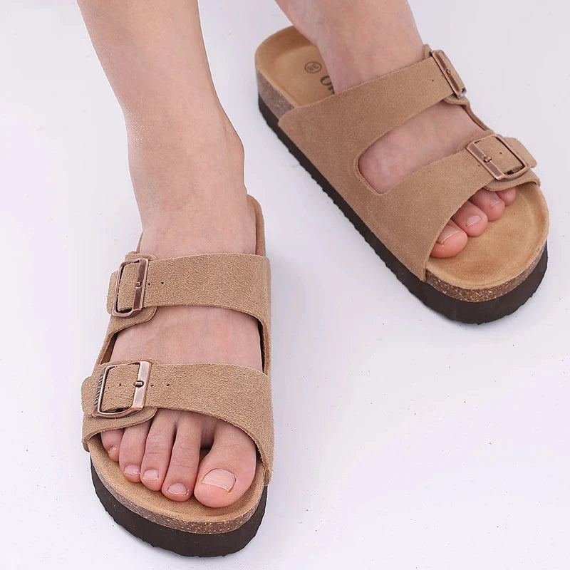 Comwarm Kork-Sandalen Unisex – Weich, Rutschfest & Sommerlich
