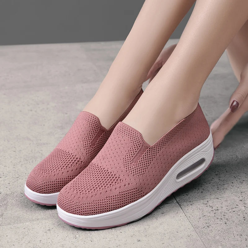 Damen Walkingschuhe mit Air-Cushion – Dick & Bequem