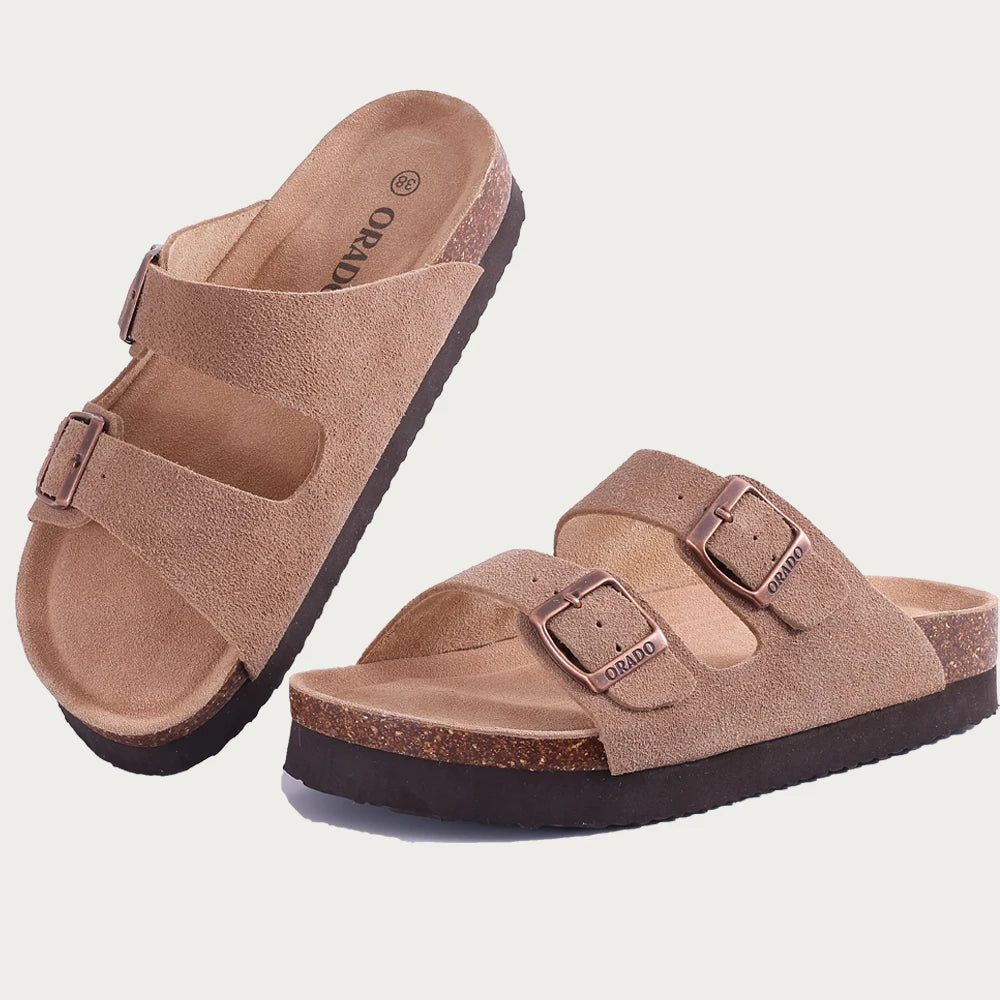 Comwarm Kork-Sandalen Unisex – Weich, Rutschfest & Sommerlich