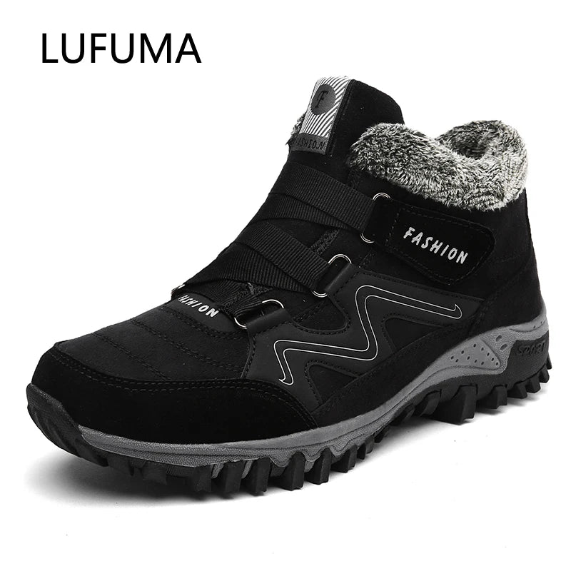 LUFUMA Herren Winterstiefel mit Kunstfell – Warm & Wasserdicht