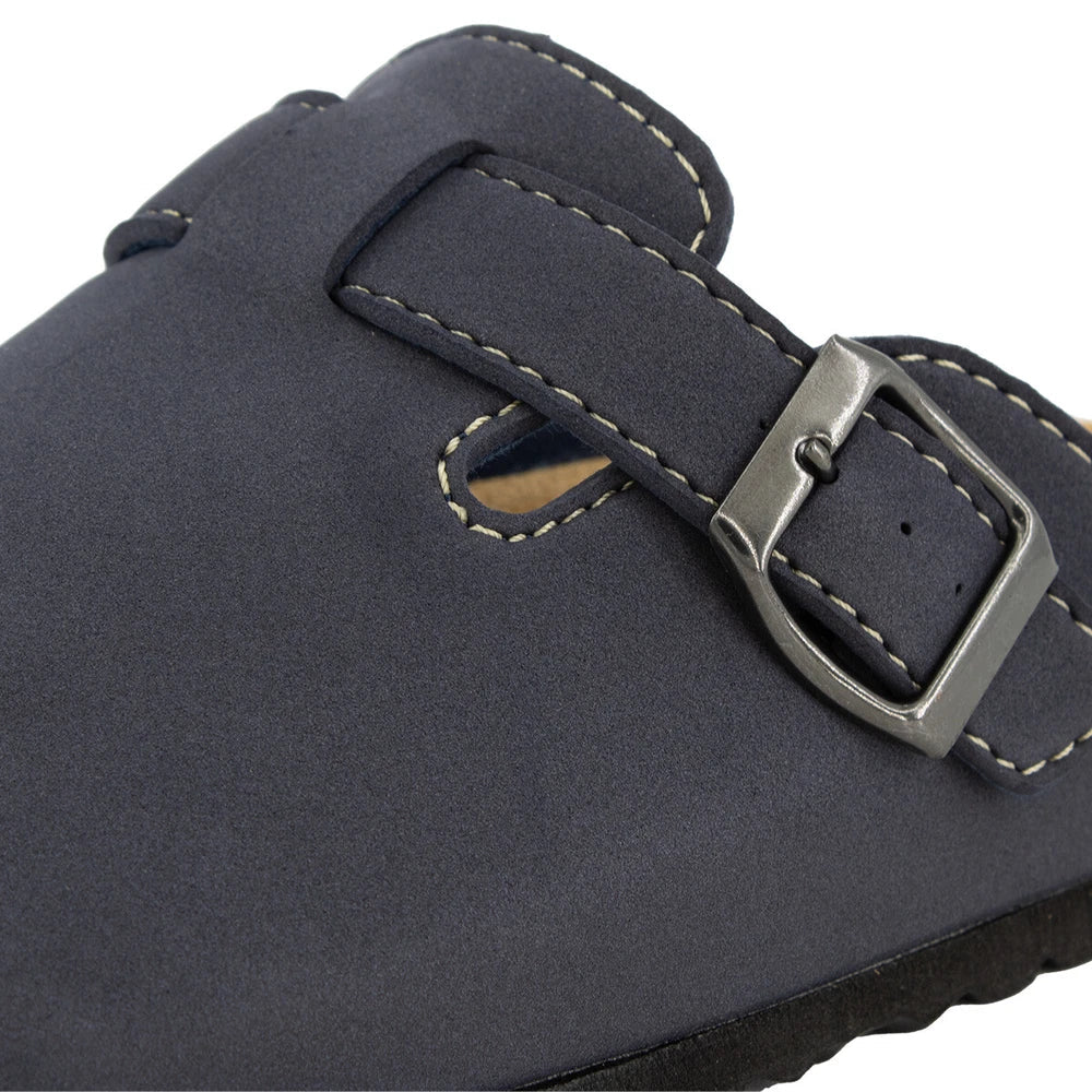 meinemog Damen Clogs – Komfortable Hausschuhe mit Korkfußbett