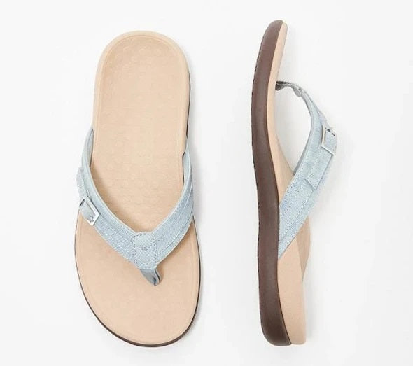 Orthopädische Damen Sommersandalen – Ergonomisches Fußbett, 3-Zonen-Support